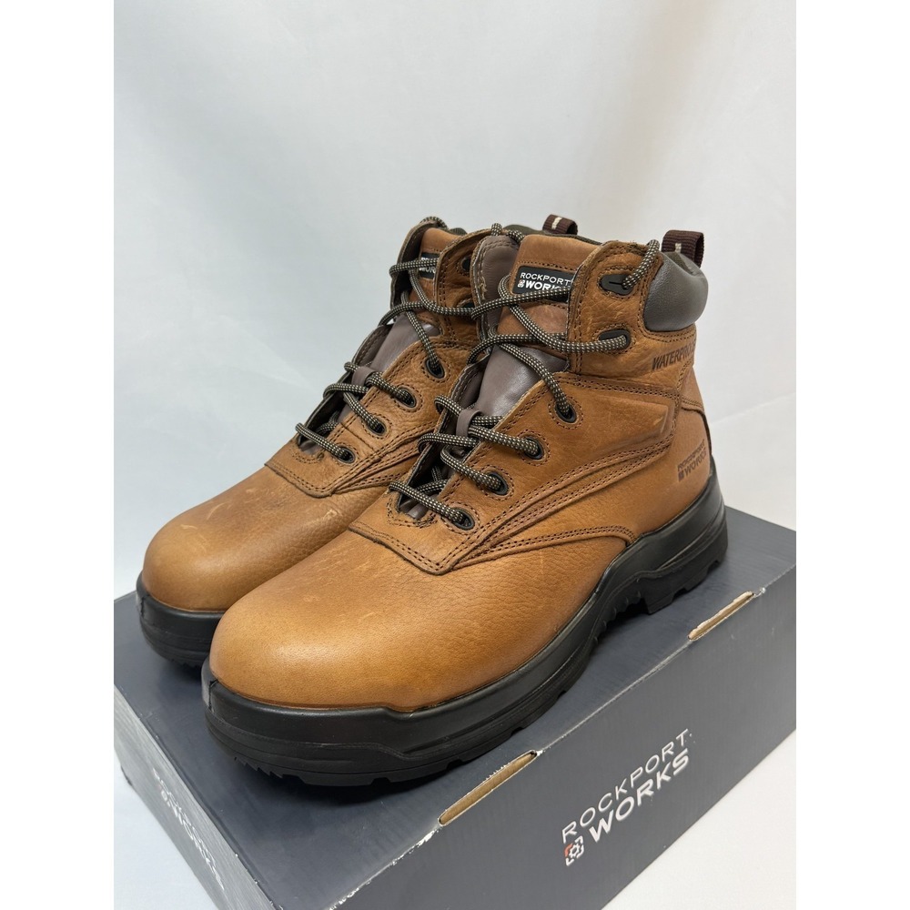 Rockport Works Men's 11w Tru-Tech Waterproof Boot Comp toe 6" Work boot NEW‎ NIB - Picture 5 of 8